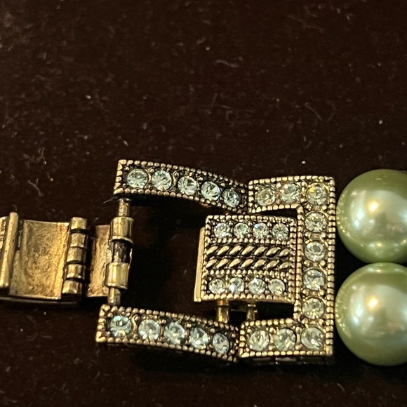 HEIDI DAUS "Exquisite Elegance"(Chrysolite) Double Strand Bracelet NIB M/L - Picture 5 of 10